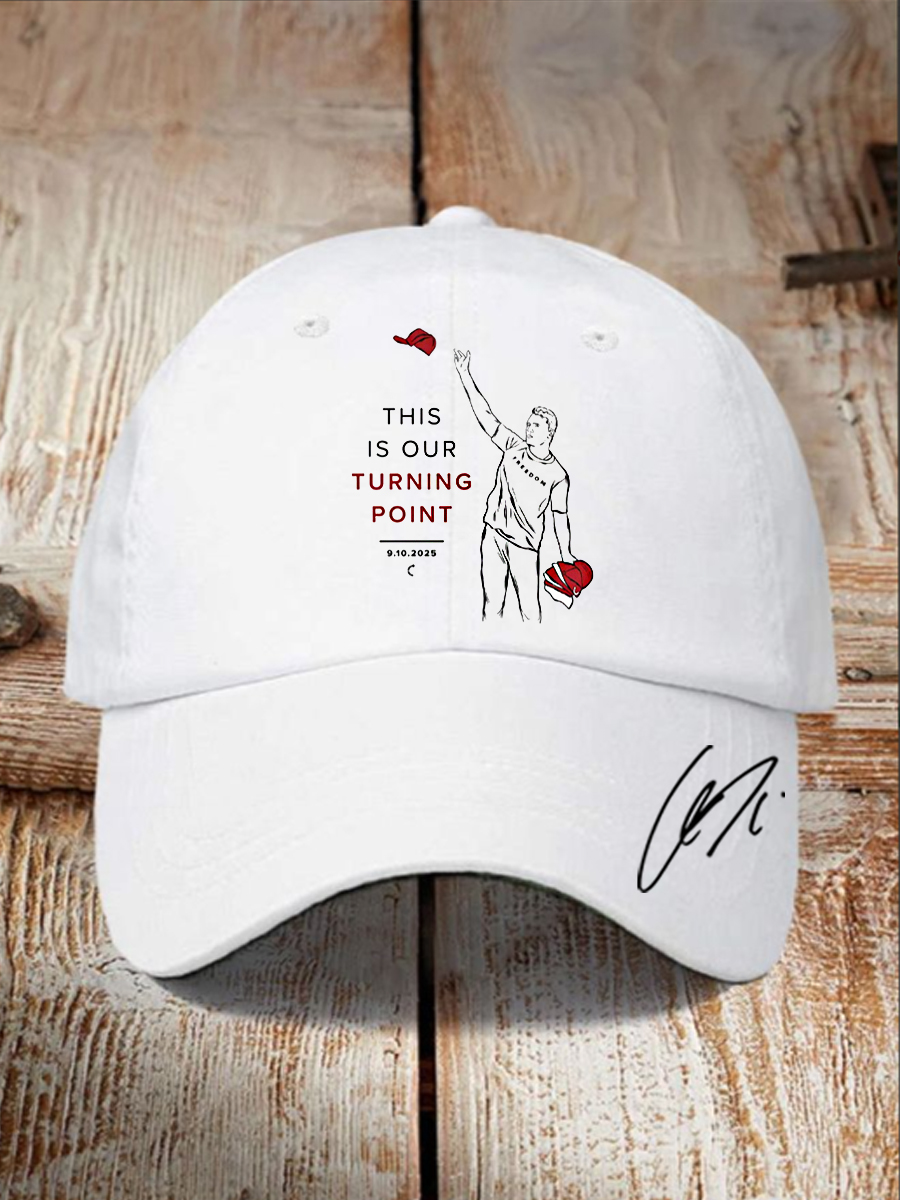 Unisex THIS IS OUR TURNING POINT Charlie Kirk Commemorative Hat
