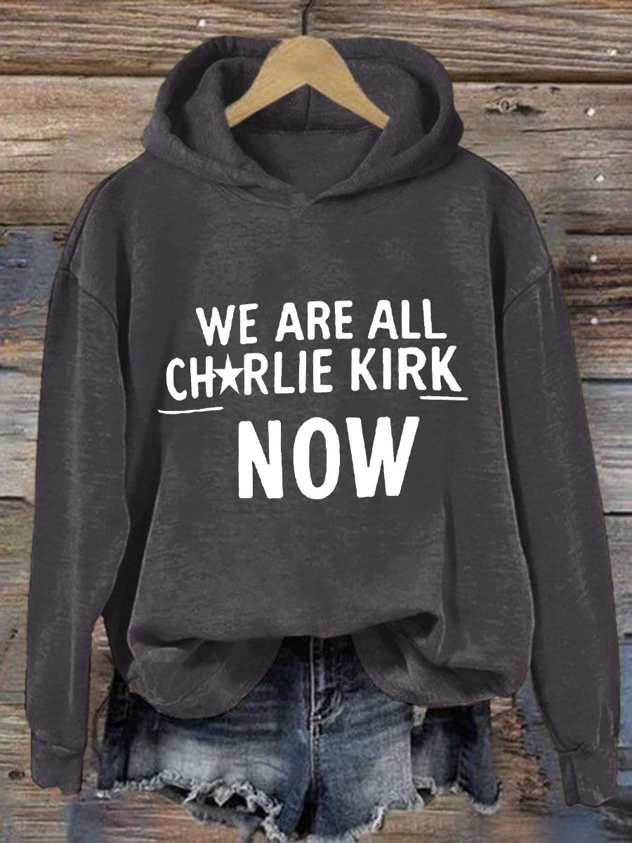 Women's Voice of Freedom Printed Casual Hoodie