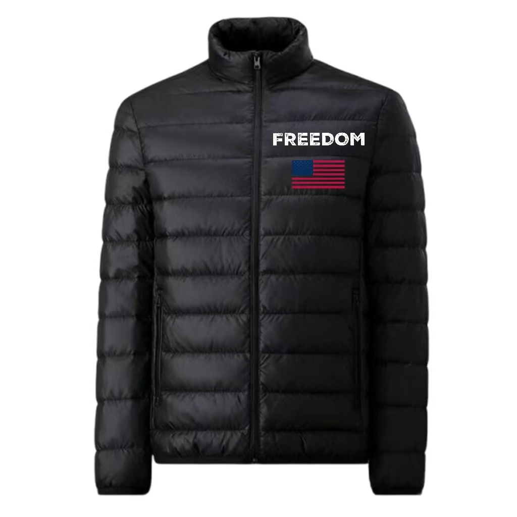 Freedom USA Flag Lightweight Puffer Jacket
