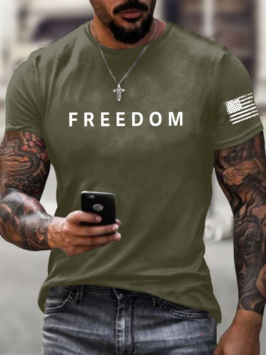 Men's Freedom Is Not Free R.I.P C.K Short Sleeve T-shirt