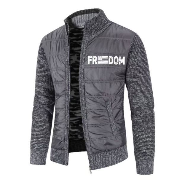 Men's Freedom Knit-Sleeve Hybrid Puffer Jacket