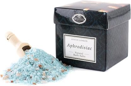 Mystix Londres | Aphrodisiaque – Sels de bain 100% naturels | Un mélange de sels d'Epsom, de minéraux de la mer Morte et de sels roses de l'Himalaya | Parfait comme cadeau | Fait main au Royaume-Uni