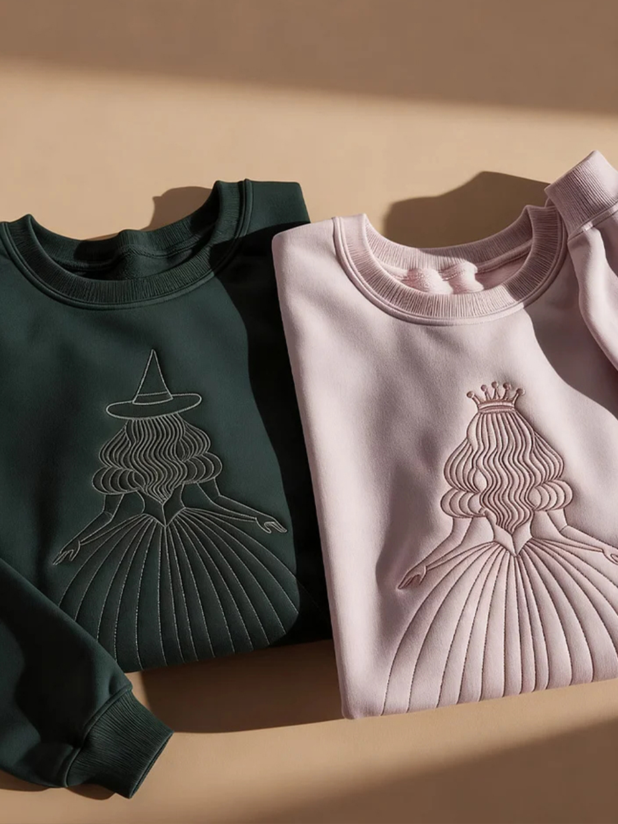 Women&#x27;s Movie Inspired Embroidered Sweatshirt