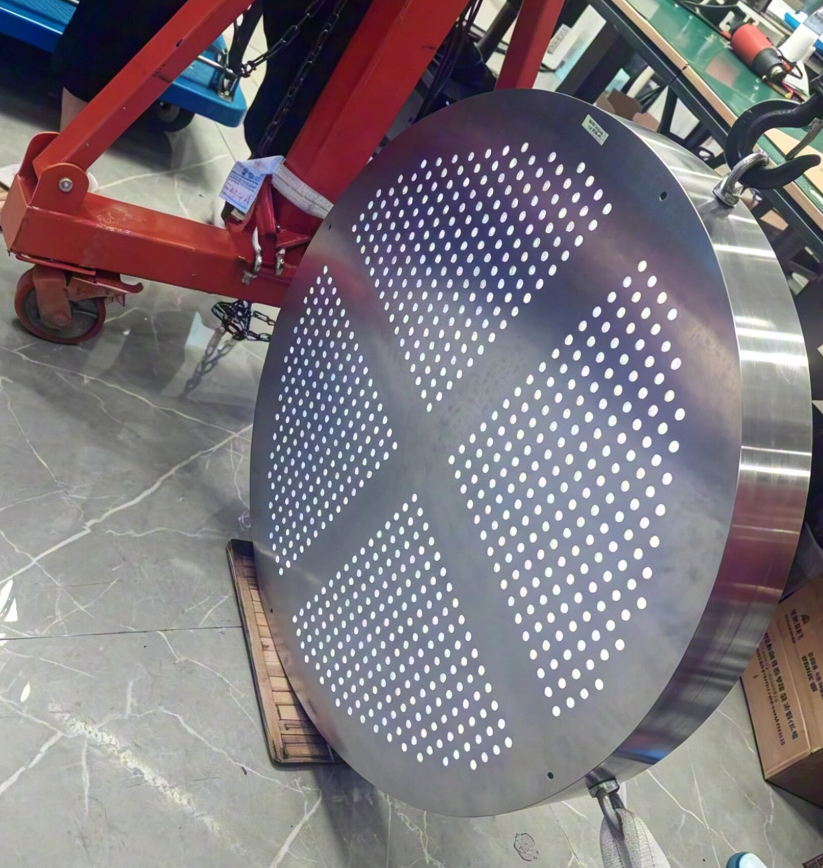 1m diameter UV LED disc metal housing for SiC wafer modification