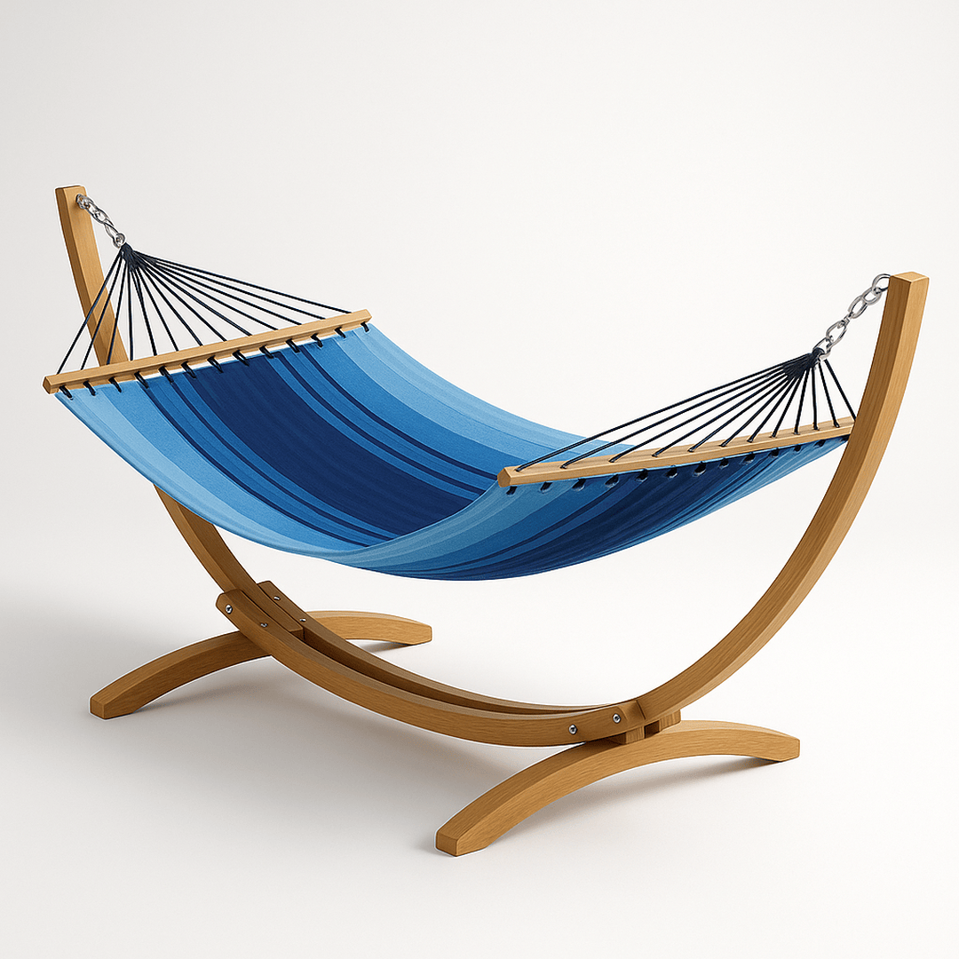 Hamac Coton Structure Bois 200x100 cm