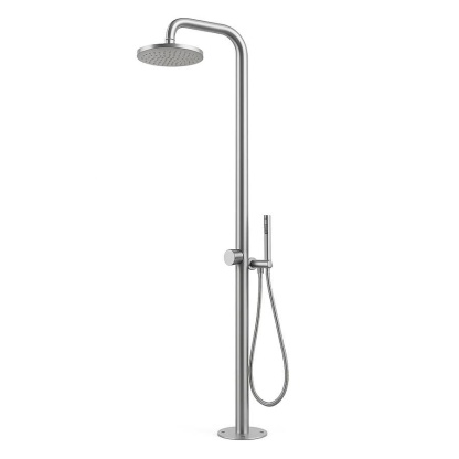 Pommeau de Douche Inoxydable Acier Inox Tubulaire Circulaire