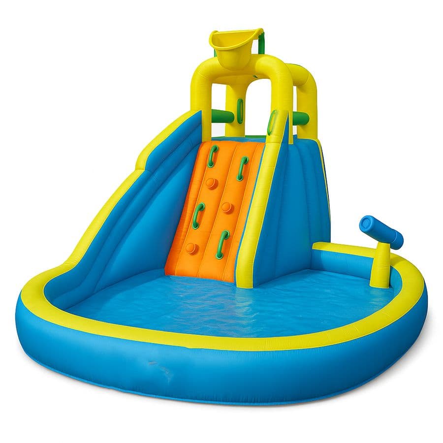 Structure Gonflable en PVC Aire de Jeux 400x335x265 cm Multicolor