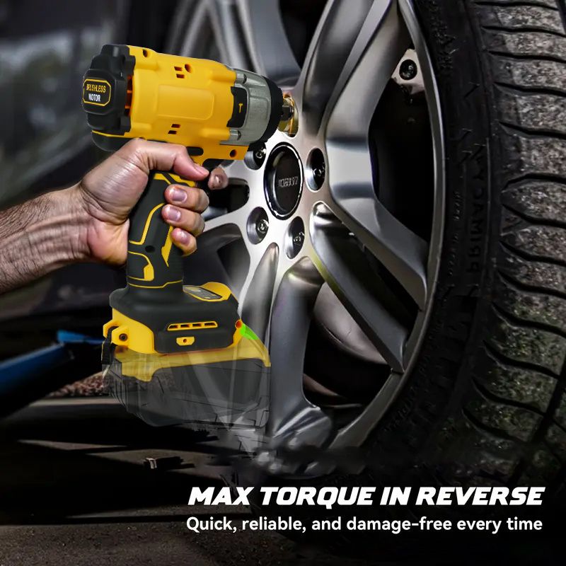 3-in-1 Electric High Power Impact Wrench 430Nm-3600 RPM for Car and Home Use (Tool Only, No Batteries Included)