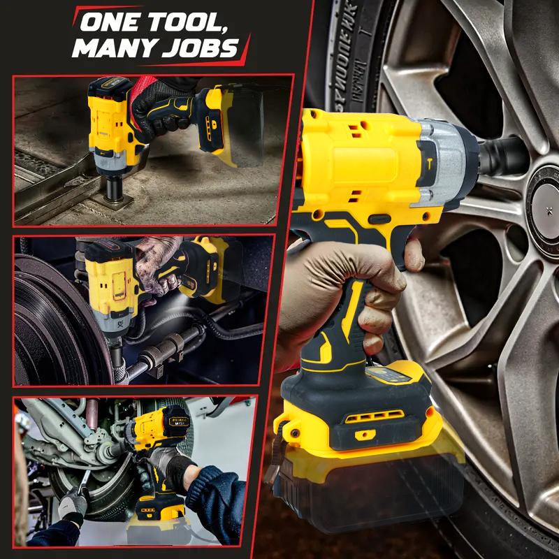 3-in-1 Electric High Power Impact Wrench 430Nm-3600 RPM for Car and Home Use (Tool Only, No Batteries Included)
