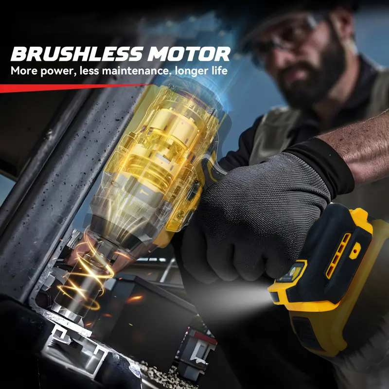 3-in-1 Electric High Power Impact Wrench 430Nm-3600 RPM for Car and Home Use (Tool Only, No Batteries Included)