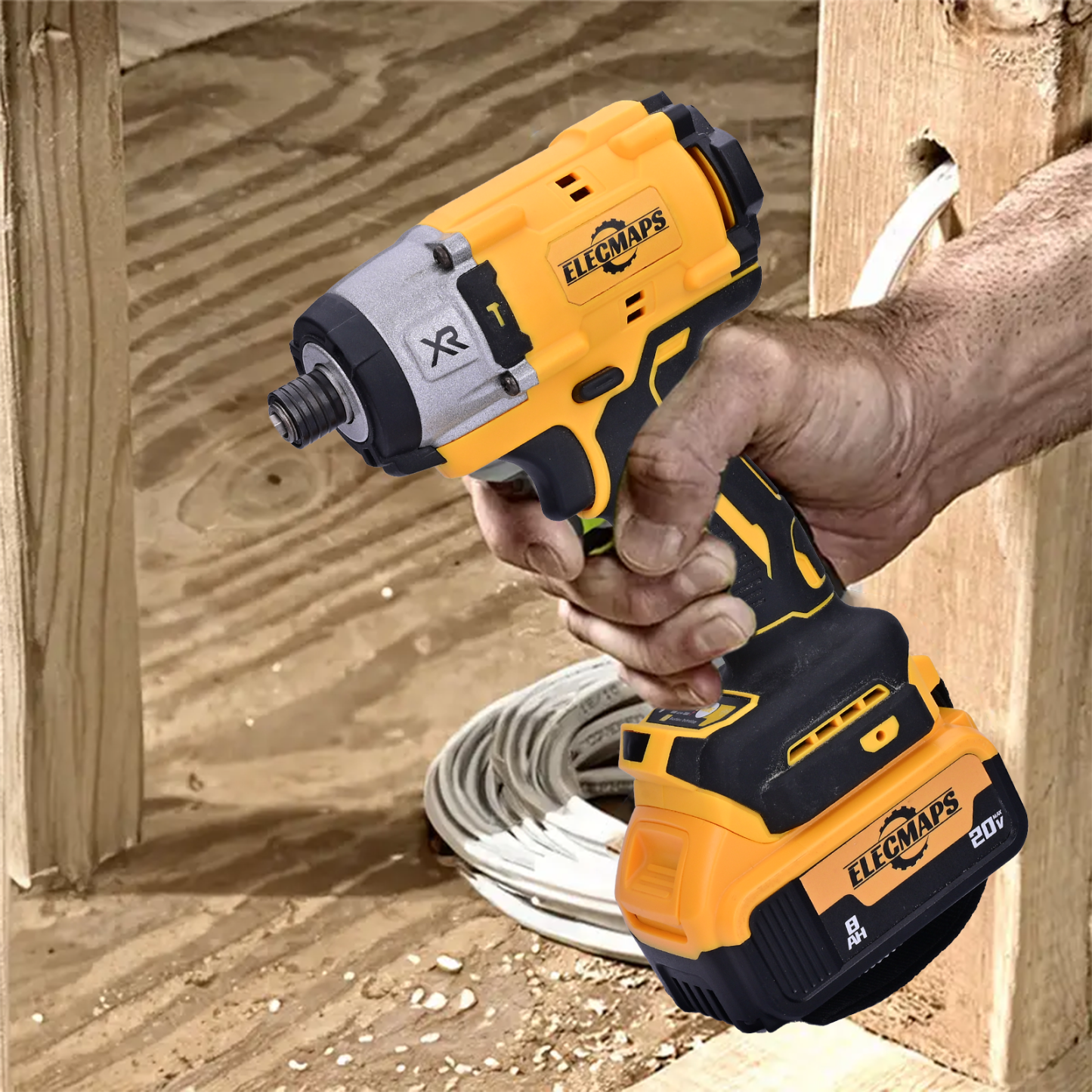 Compatible with DEWALT 20V MAX batteries, this 1/4-inch impact driver has a 0-2800 RPM range and an indicator light, making it suitable for home and appliance repairs.