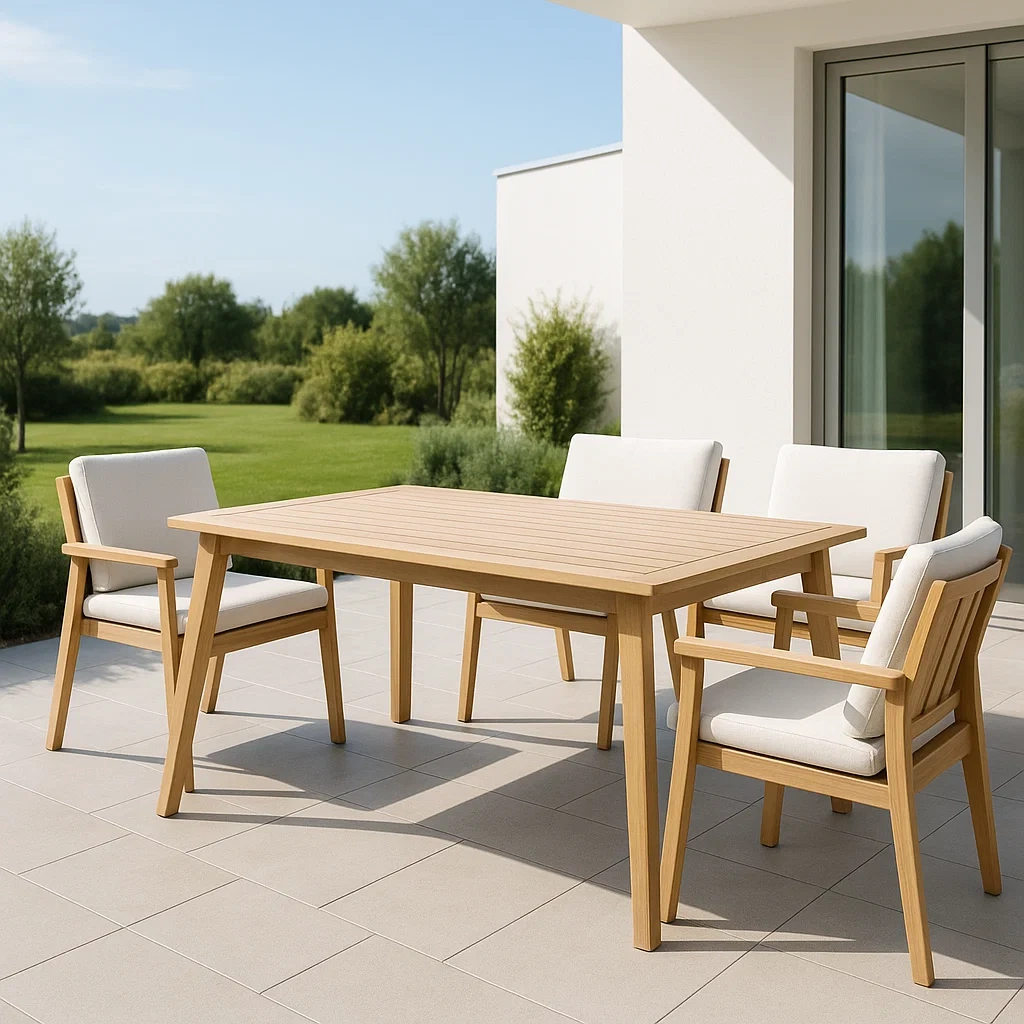 Mobilier de jardin,Ensemble table et chaises de jardin - NordicWoodFurn