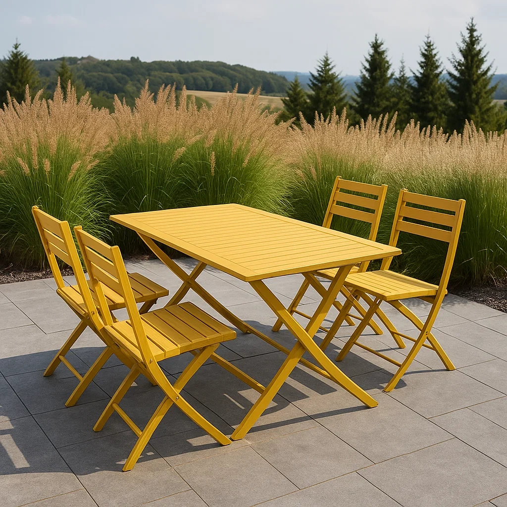 Mobilier de jardin,Ensemble table et chaises de jardin - NordicWoodFurn