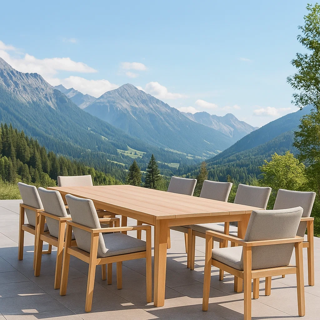 Mobilier de jardin,Ensemble table et chaises de jardin - NordicWoodFurn
