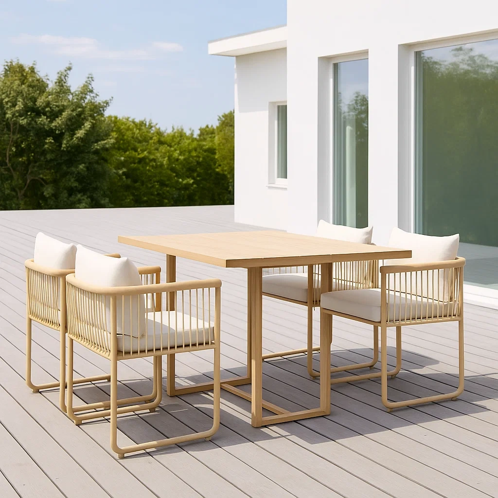 Mobilier de jardin,Ensemble table et chaises de jardin - NordicWoodFurn