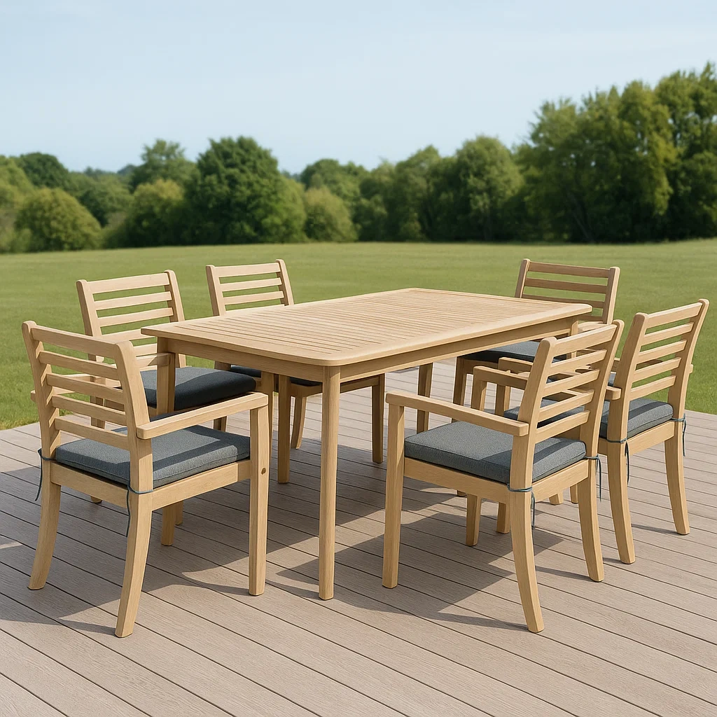 Mobilier de jardin,Ensemble table et chaises de jardin - NordicWoodFurn