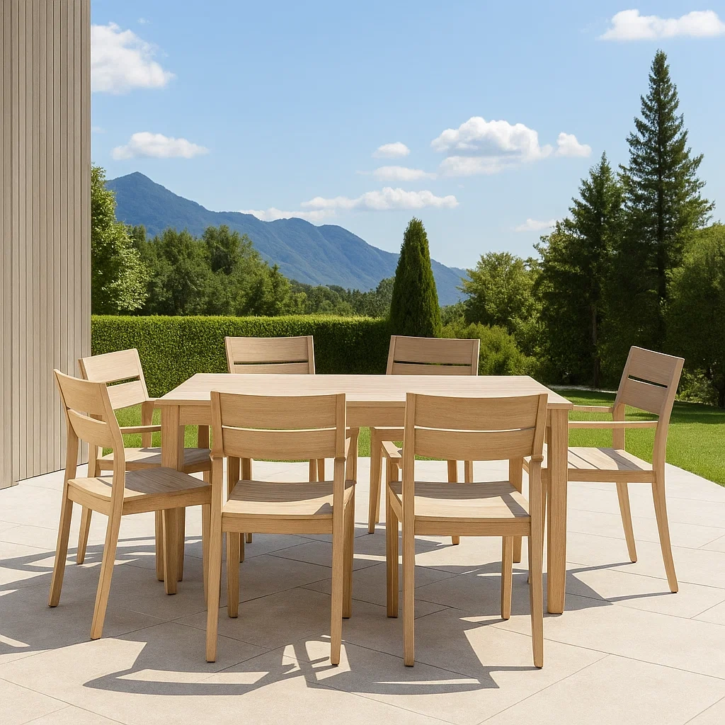 Mobilier de jardin,Ensemble table et chaises de jardin - NordicWoodFurn