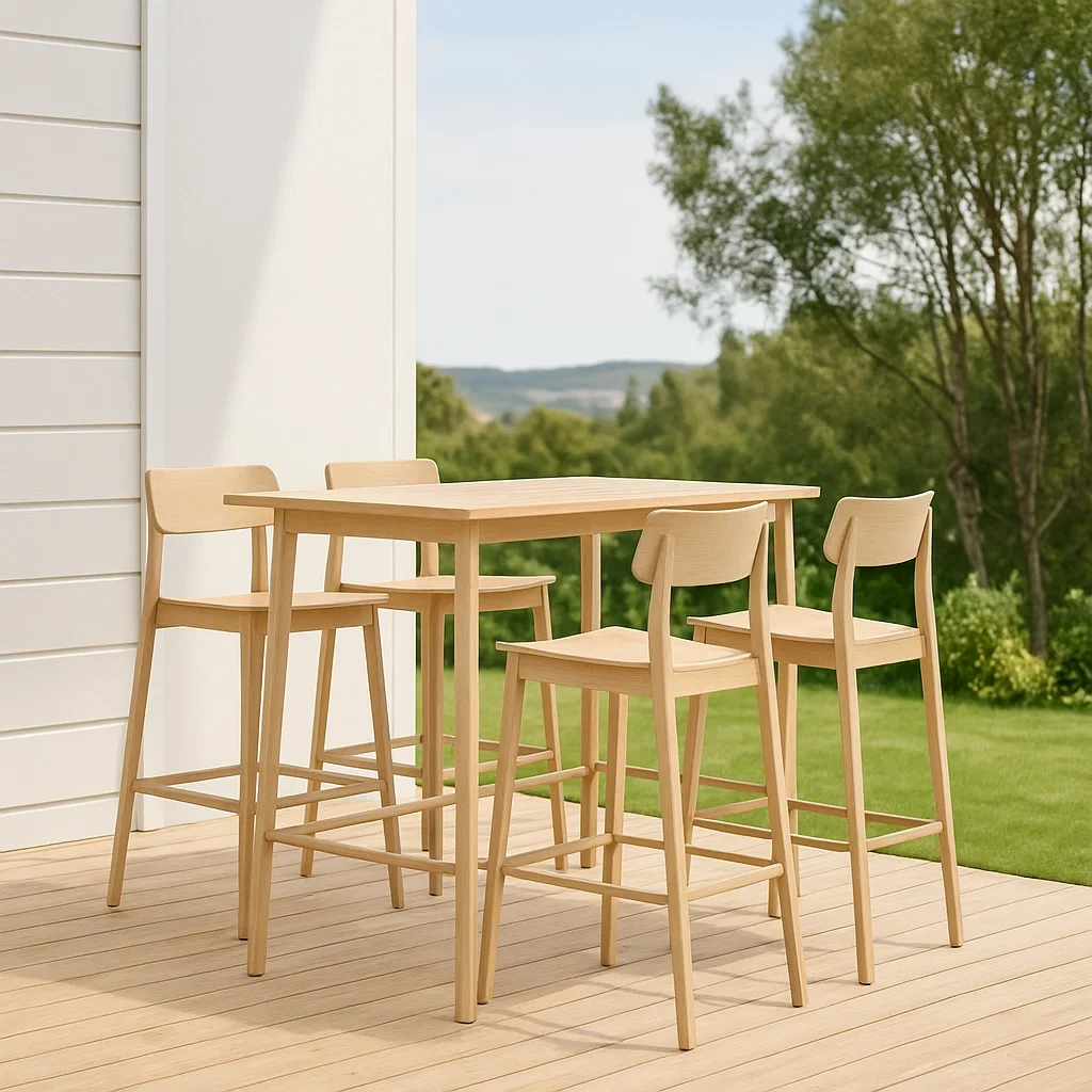 Mobilier de jardin,Ensemble table et chaises de jardin - NordicWoodFurn
