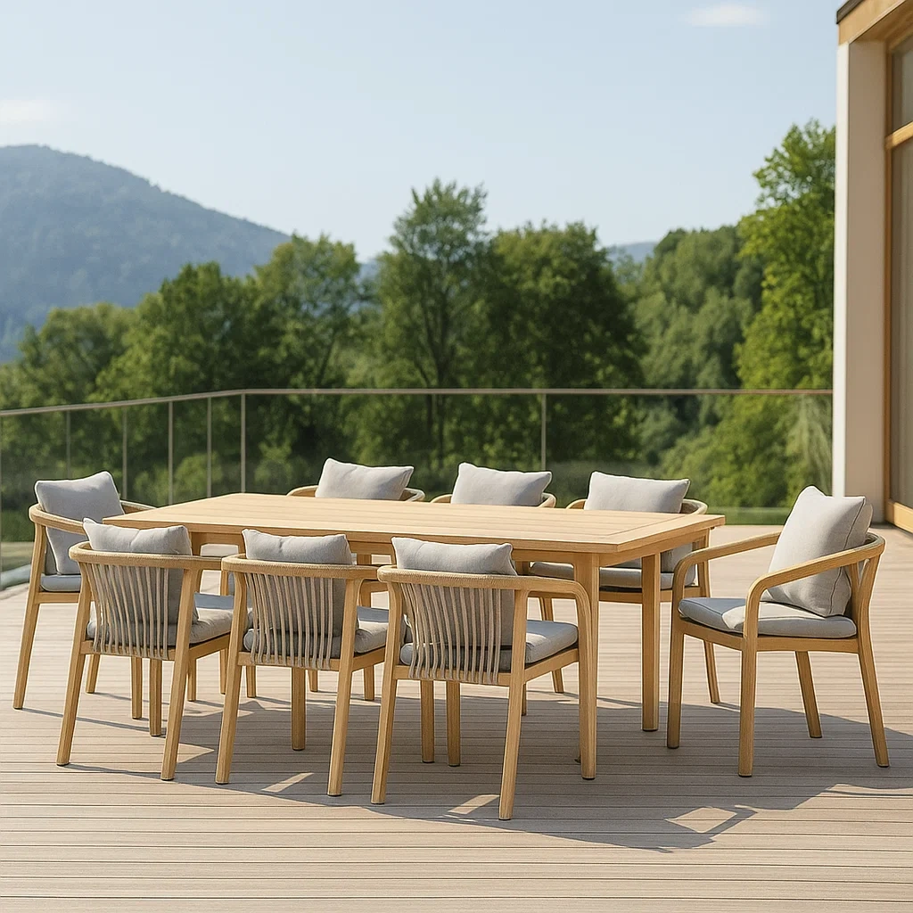 Mobilier de jardin,Ensemble table et chaises de jardin - NordicWoodFurn