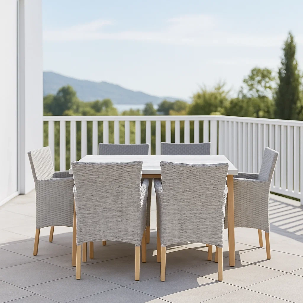 Mobilier de jardin,Ensemble table et chaises de jardin - NordicWoodFurn