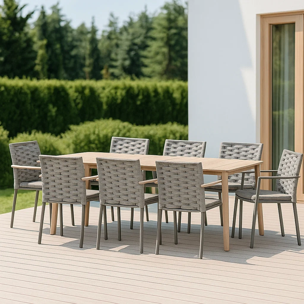 Mobilier de jardin,Ensemble table et chaises de jardin - NordicWoodFurn