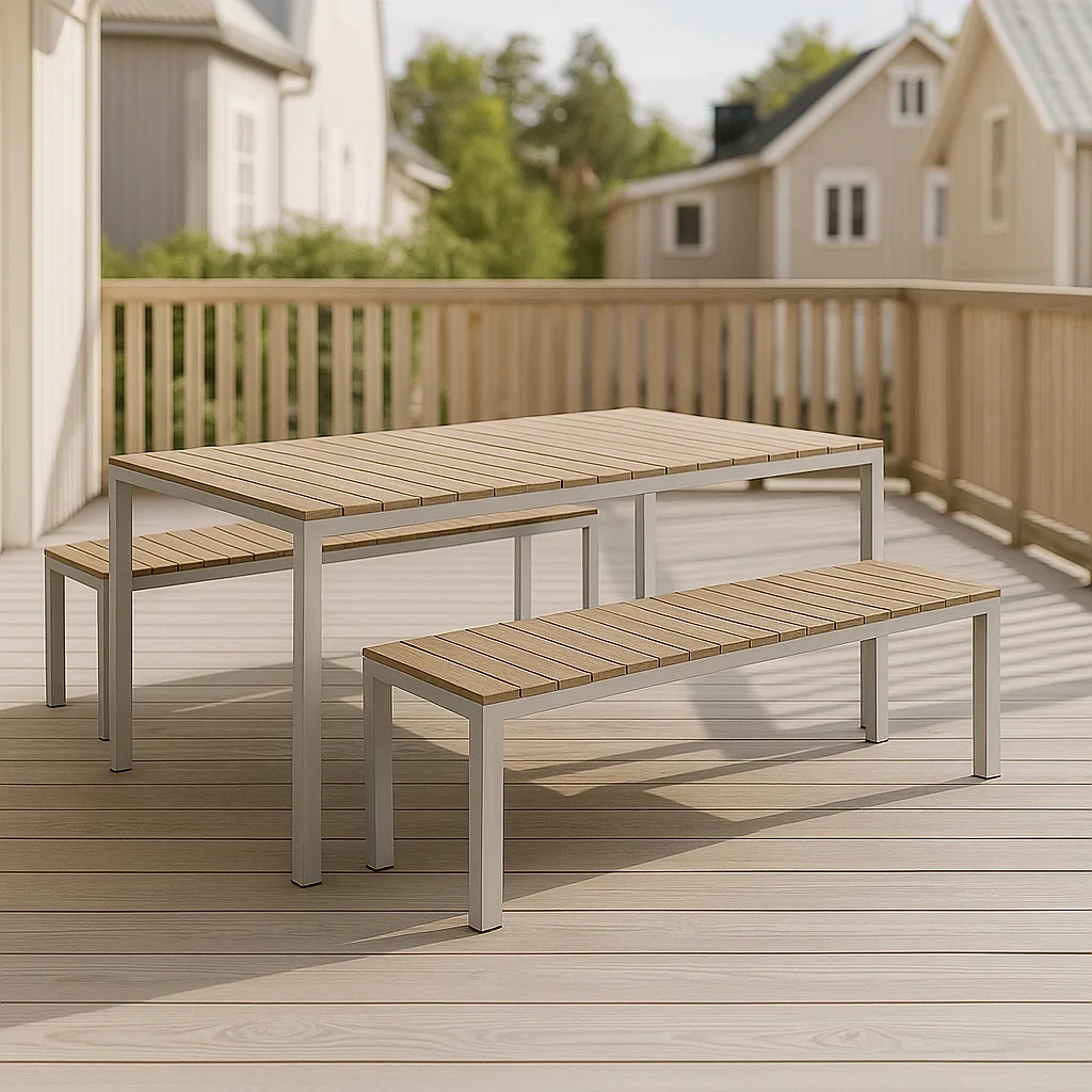 Mobilier de jardin,Ensemble table et chaises de jardin - NordicWoodFurn