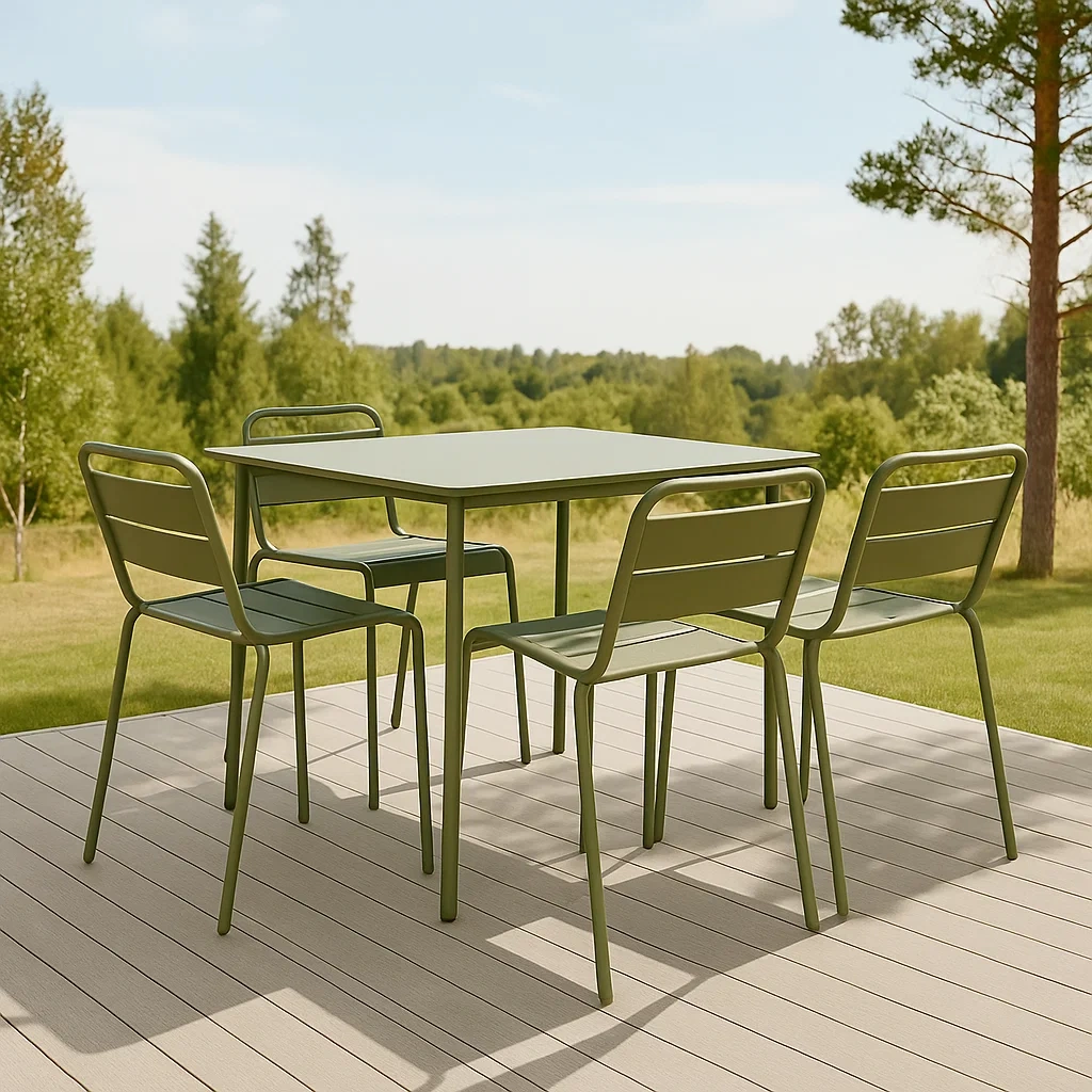 Mobilier de jardin,Ensemble table et chaises de jardin - NordicWoodFurn
