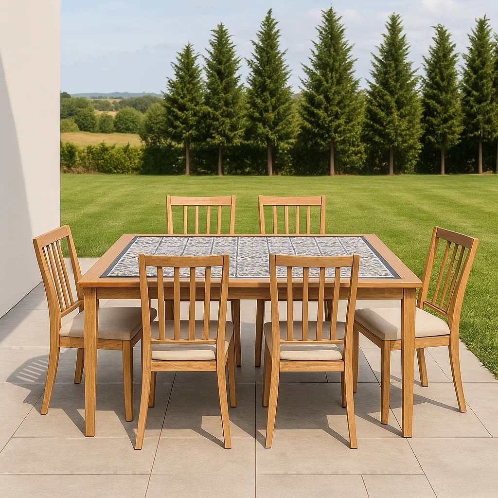 Mobilier de jardin,Ensemble table et chaises de jardin - NordicWoodFurn