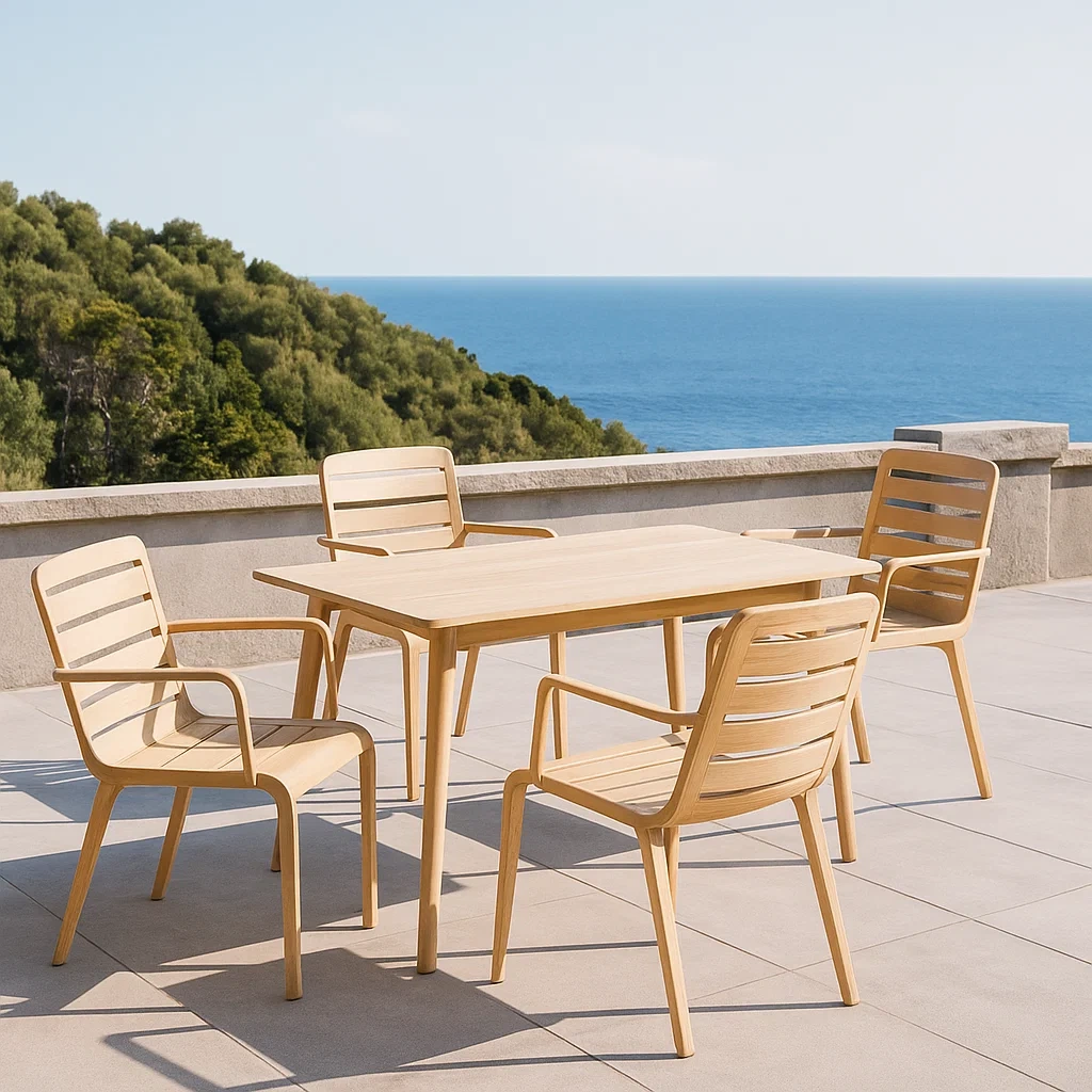 Mobilier de jardin,Ensemble table et chaises de jardin - NordicWoodFurn