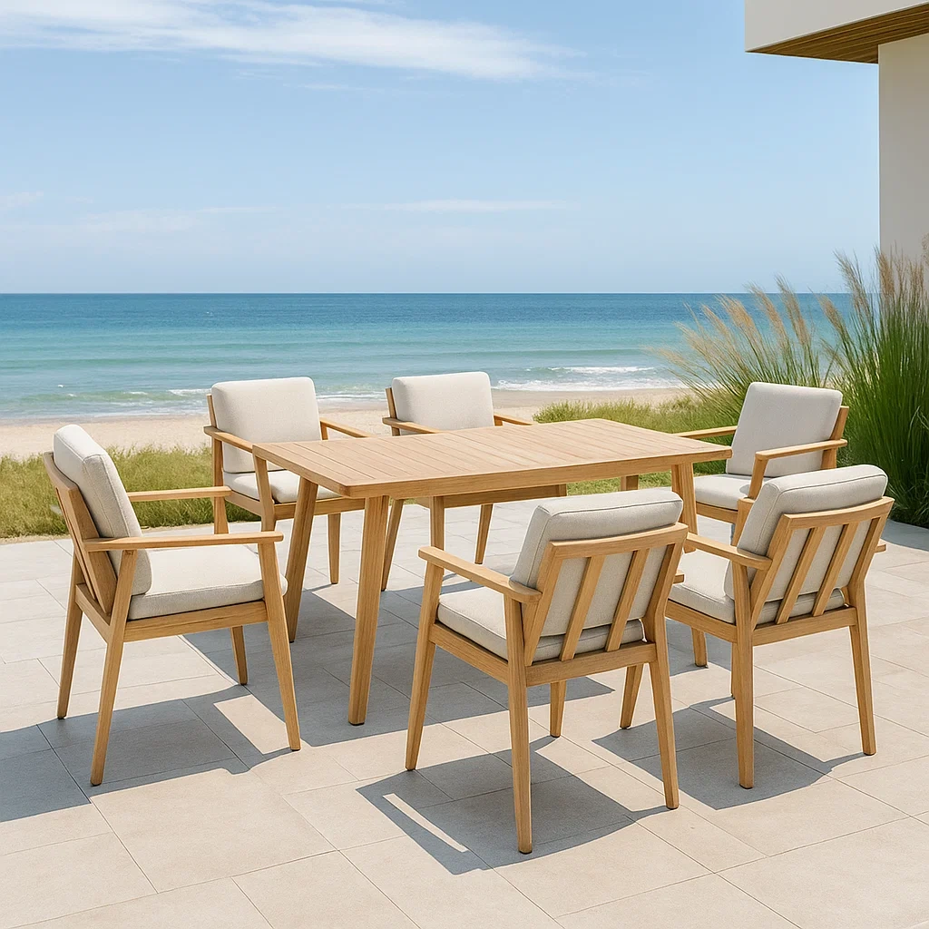 Mobilier de jardin,Ensemble table et chaises de jardin - NordicWoodFurn