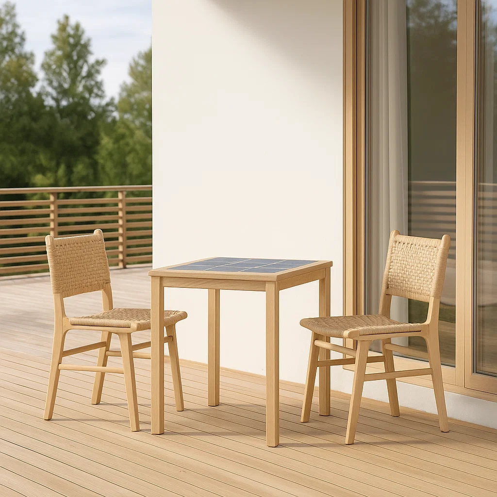 Mobilier de jardin,Ensemble table et chaises de jardin - NordicWoodFurn