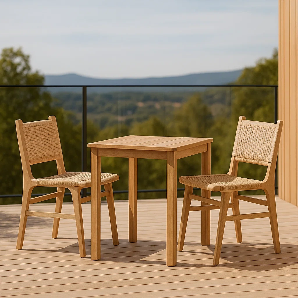 Mobilier de jardin,Ensemble table et chaises de jardin - NordicWoodFurn