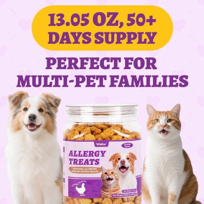 Wellix Calming Treats for Cats – 13.5oz Chicken-Flavored with Chamomile & Melatonin, Aids Relaxation & Anxiety Relief for Indoor Cats & Kittens-CritterCorner