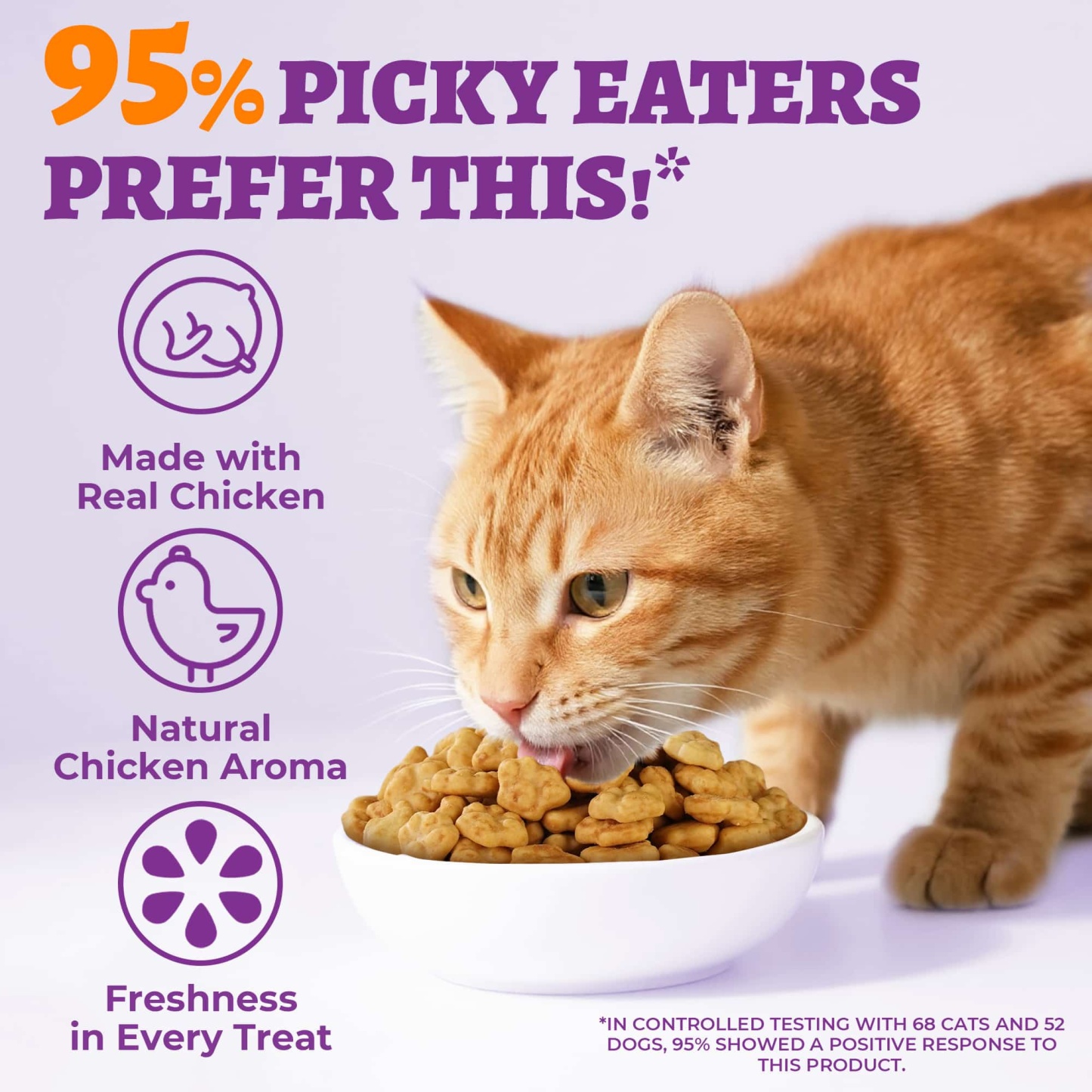 Wellix Calming Treats for Cats – 13.5oz Chicken-Flavored with Chamomile & Melatonin, Aids Relaxation & Anxiety Relief for Indoor Cats & Kittens-CritterCorner