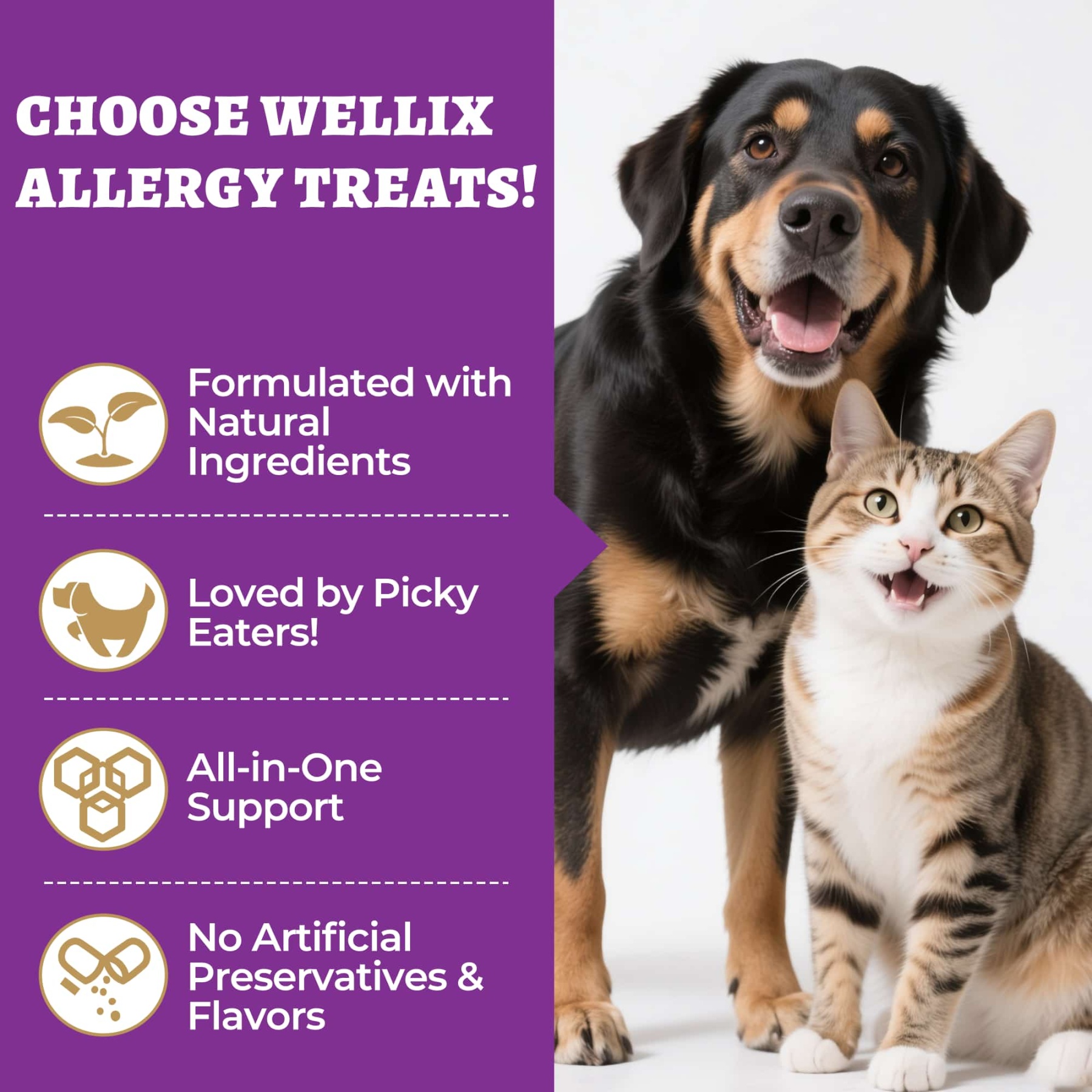 Wellix Calming Treats for Cats – 13.5oz Chicken-Flavored with Chamomile & Melatonin, Aids Relaxation & Anxiety Relief for Indoor Cats & Kittens-CritterCorner