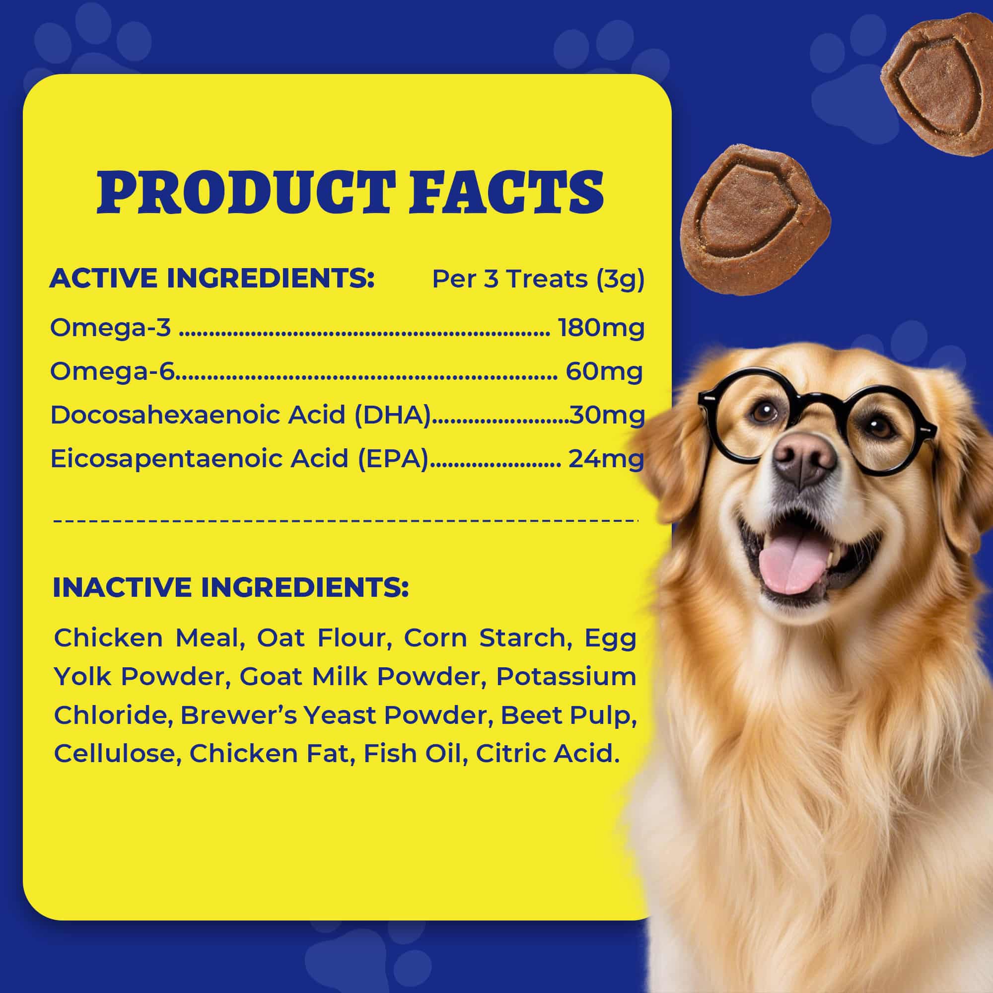 Wellix Dog Skin and Coat Supplement - Omega 3 Fish Oil for Dogs - Supports Skin & Coat, Itching Relief & Anti-Shedding - Tasty Allergy Chews - 260 Bites-CritterCorner