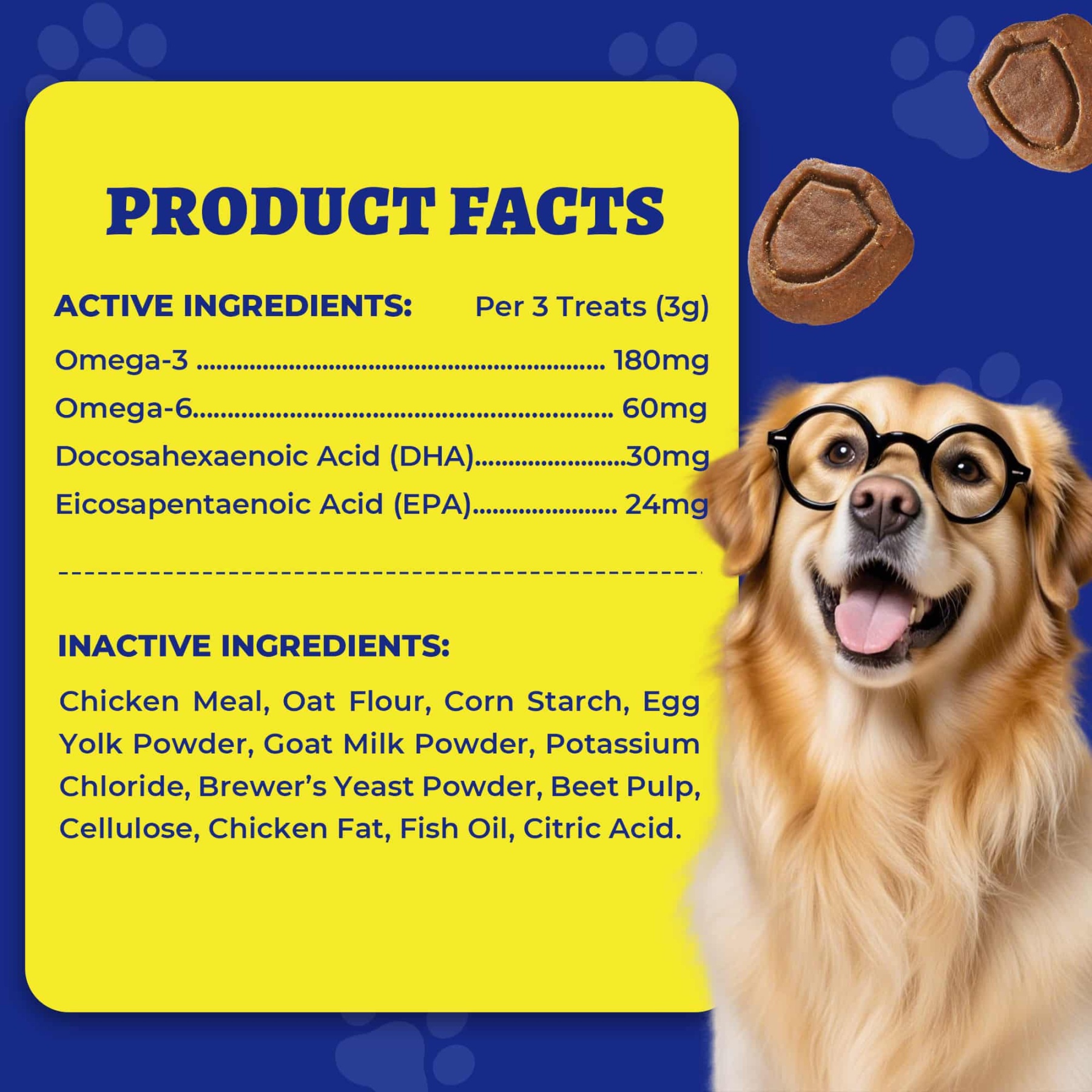 Wellix Dog Skin and Coat Supplement - Omega 3 Fish Oil for Dogs - Supports Skin & Coat, Itching Relief & Anti-Shedding - Tasty Allergy Chews - 260 Bites-CritterCorner