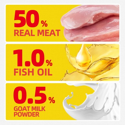 JUSTTRY Chicken Cat Treats –High-Protein Low-Calorie & Grain-Free Crunchy Snacks with Natural Chicken Flavor for Indoor Cats, 16oz-CritterCorner