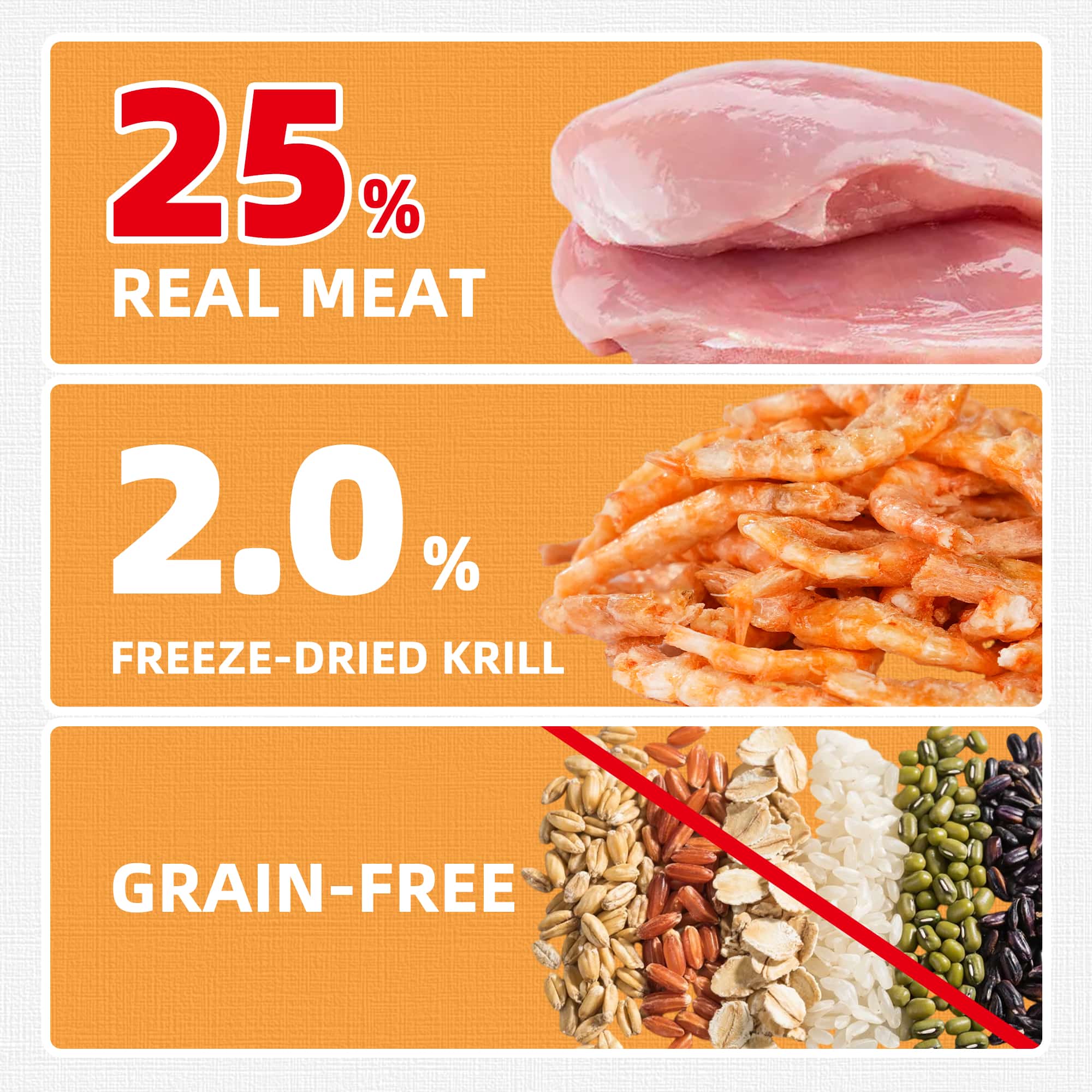 JUSTTRY Freeze-Dried Krill & Chicken Cat Treats – Real Antarctic Krill with Omega-3 for Skin & Coat Health, Dental Care & Training Snacks, High Protein 16oz-CritterCorner