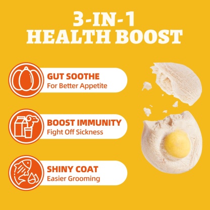 Wellix SunnyBites Freeze Dried Chicken Treats for Dogs and Cats - Healthy Egg & Chicken Snacks for Training - Supports Immunity & Gut Health - 3.5oz-CritterCorner