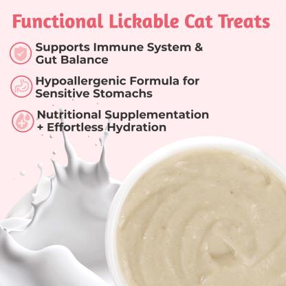 JUSTTRY Kitten Lickable Puree Treats  –20 Tubes Creamy Lickable Purée with DHA, EPA, Vitamin E & Taurine for Immune Support ,0.5oz Each-CritterCorner