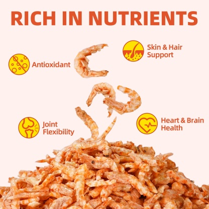 JUSTTRY Freeze-Dried Antarctic krill – Grain-Free High-Protein Dog & Cat Treats with Omega-3 for Skin & Coat, 4.6oz-CritterCorner