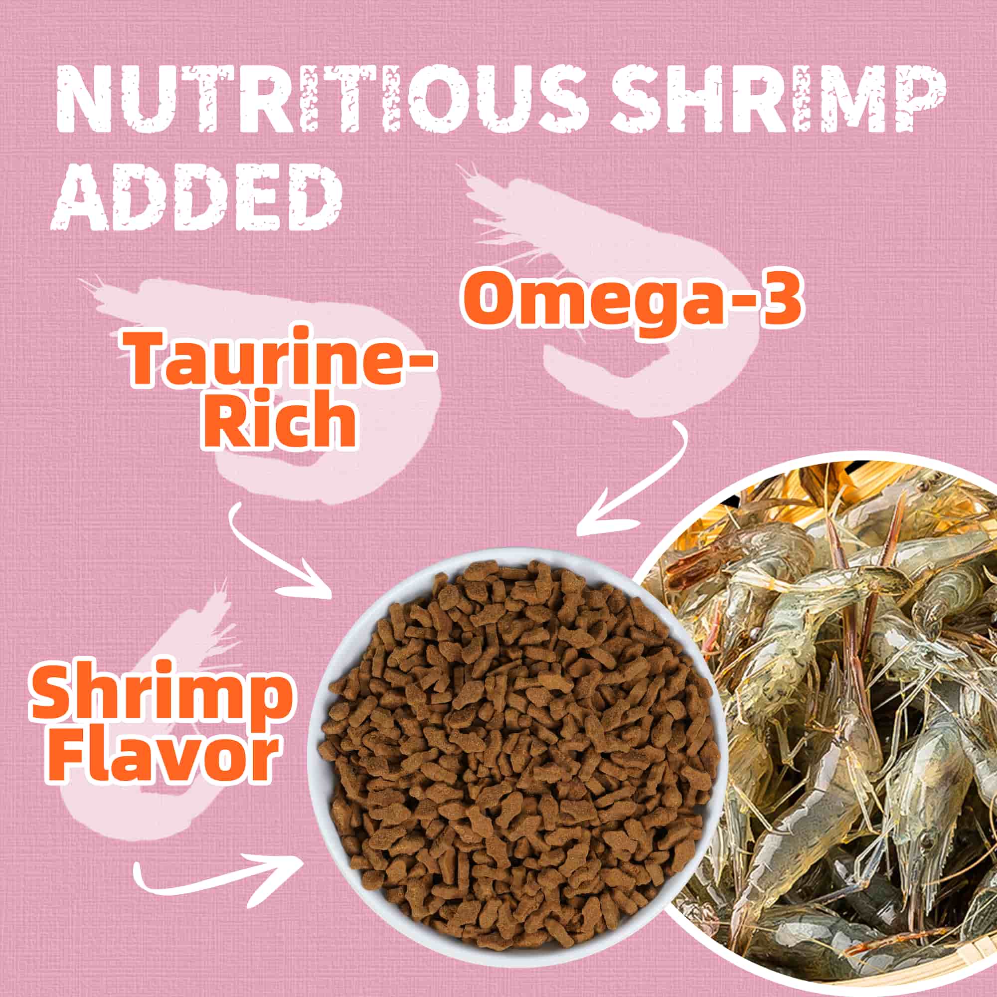 JUSTTRY Shrimp Cat Treats – Crunchy Snacks with Real Shrimp & Krill Oil, Omega-3 for Skin & Coat Training Snacks, 16oz-CritterCorner