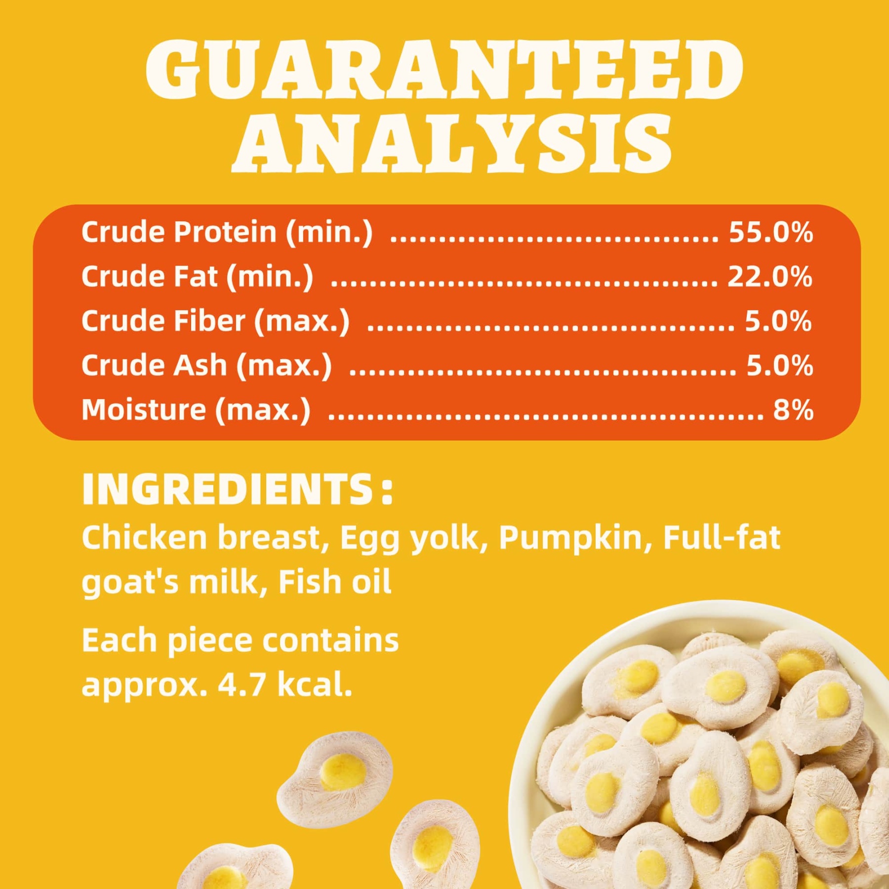 Wellix SunnyBites Freeze Dried Chicken Treats for Dogs and Cats - Healthy Egg & Chicken Snacks for Training - Supports Immunity & Gut Health - 3.5oz-CritterCorner