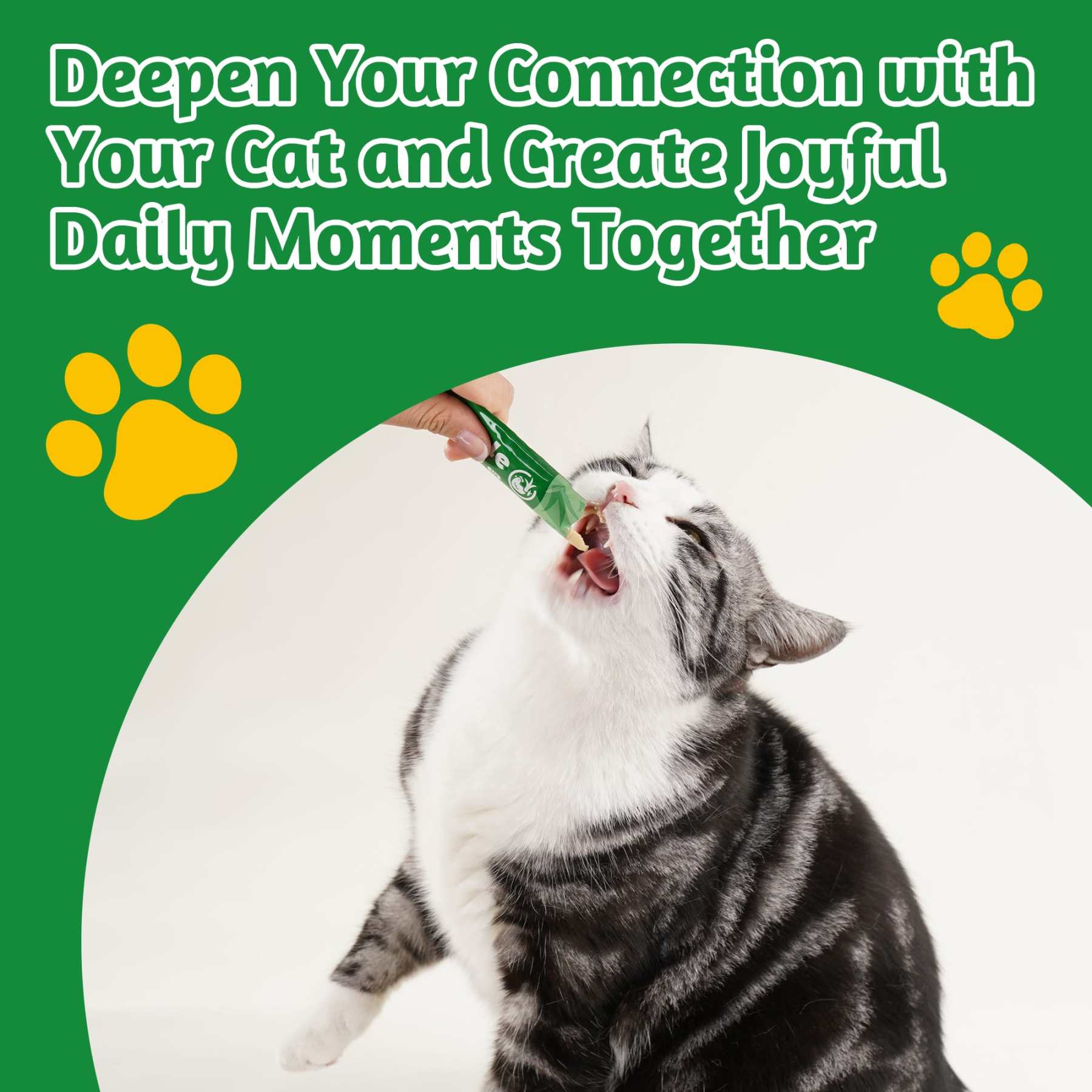 JUSTTRY Cat Grass Lickable Puree Treats – 20 Tubes with Taurine & Vitamin E for Hairball Control, 0.5oz Each-CritterCorner