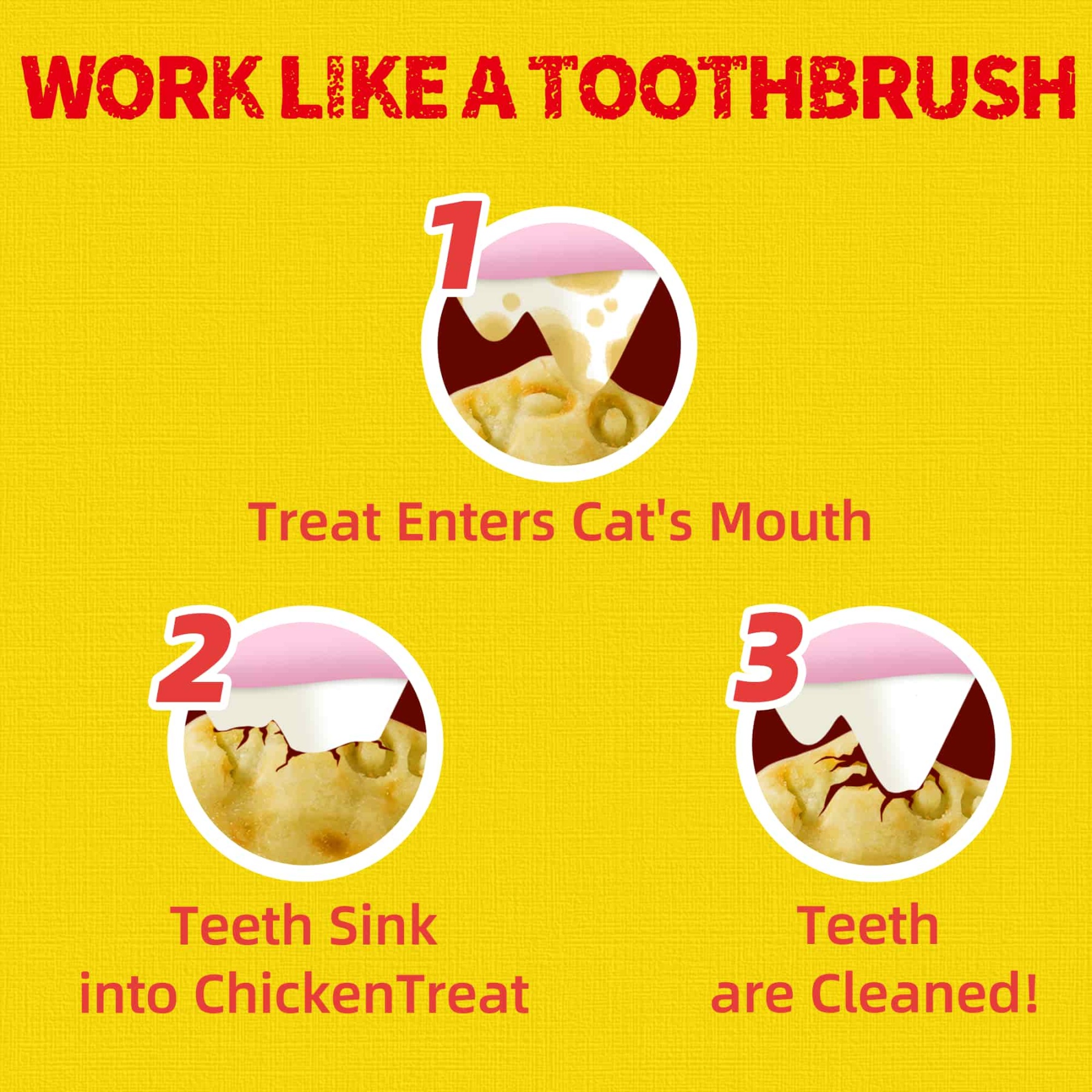 JUSTTRY Chicken Cat Treats –High-Protein Low-Calorie & Grain-Free Crunchy Snacks with Natural Chicken Flavor for Indoor Cats, 16oz-CritterCorner