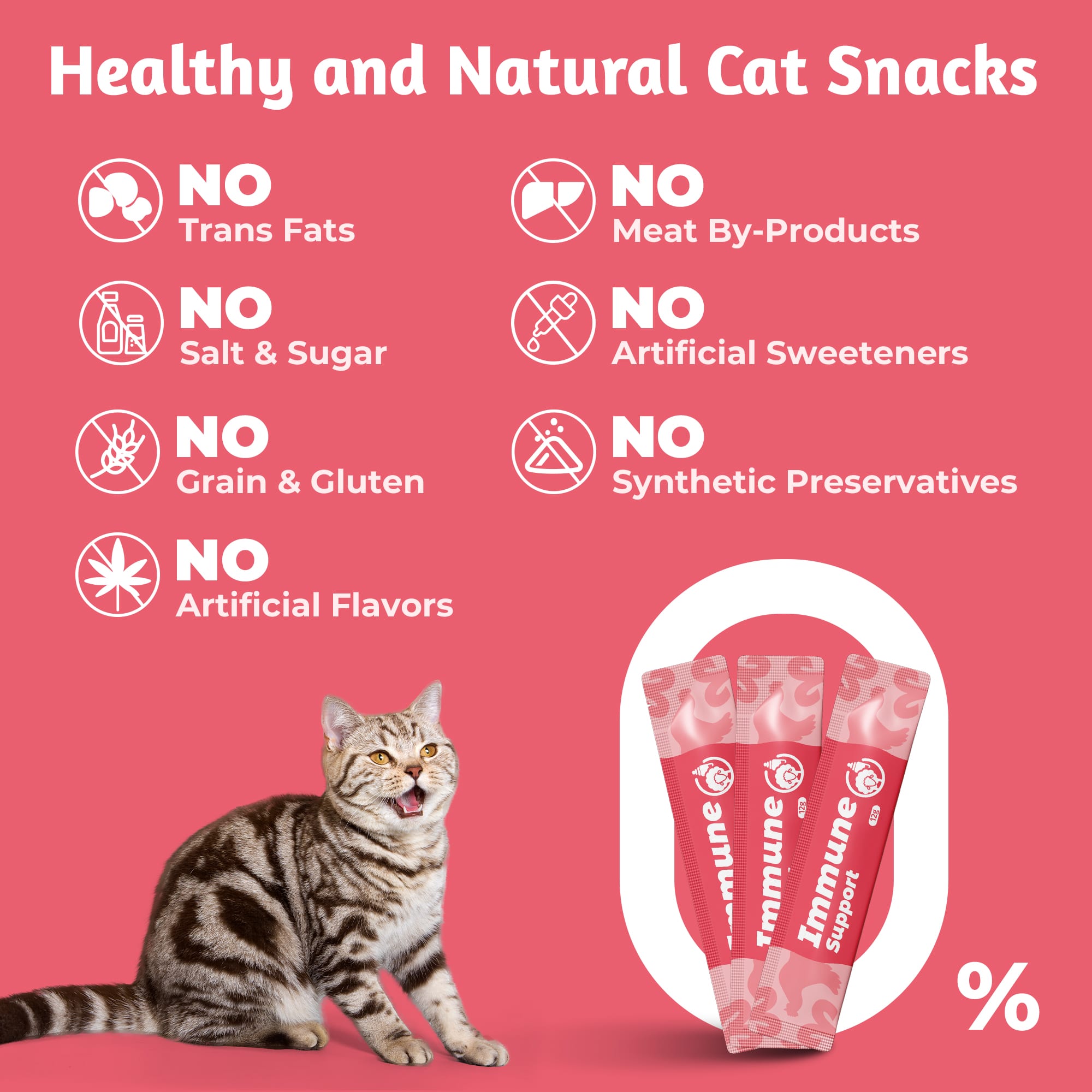 JUSTTRY Kitten Lickable Puree Treats  –20 Tubes Creamy Lickable Purée with DHA, EPA, Vitamin E & Taurine for Immune Support ,0.5oz Each-CritterCorner