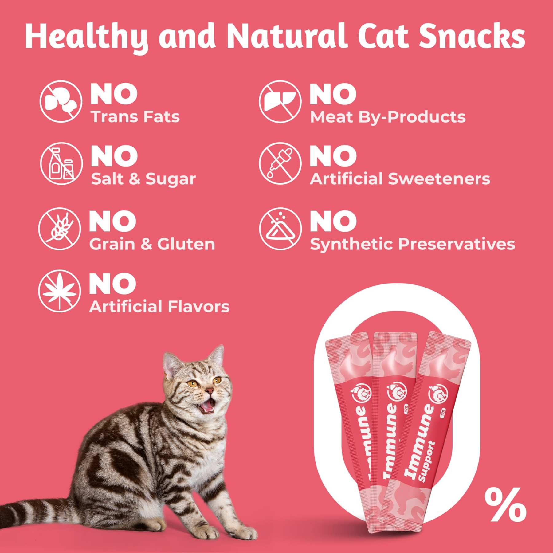 JUSTTRY Kitten Lickable Puree Treats  –20 Tubes Creamy Lickable Purée with DHA, EPA, Vitamin E & Taurine for Immune Support ,0.5oz Each-CritterCorner