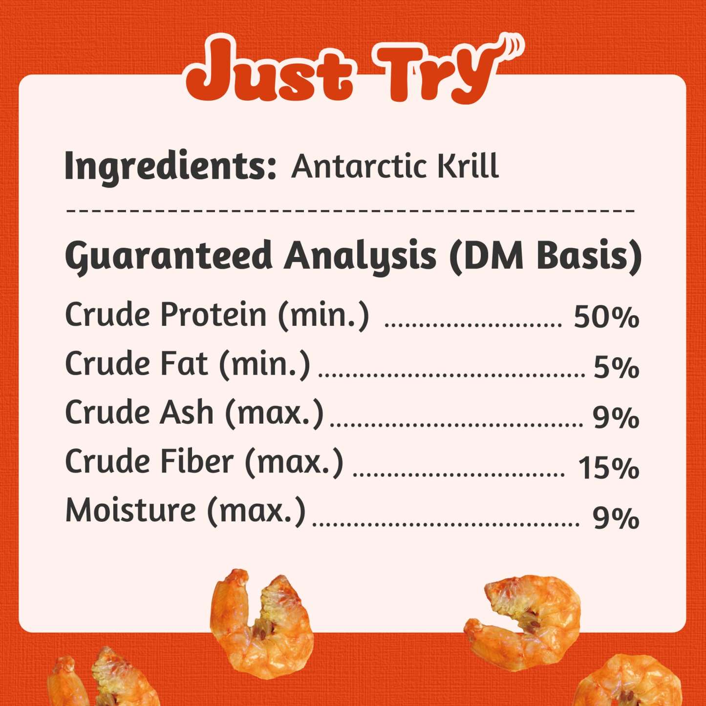 JUSTTRY Freeze-Dried Antarctic krill – Grain-Free High-Protein Dog & Cat Treats with Omega-3 for Skin & Coat, 4.6oz-CritterCorner