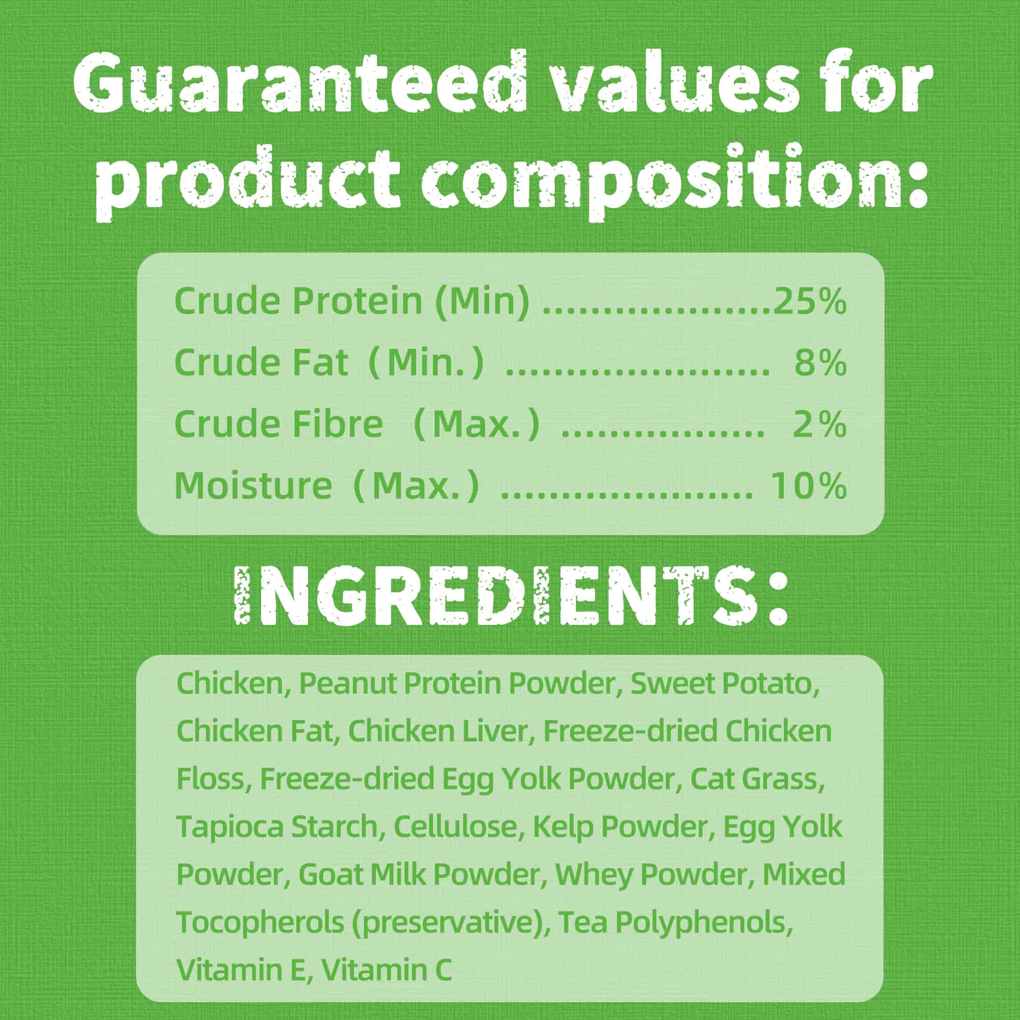 JUSTTRY Cat Grass & Chicken Cat Treats - Hairball Control Dental Care High Protein Cat Treats for Indoor Cats, Training Snacks, 16oz-CritterCorner